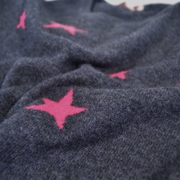 NWT PHILOSOPHY 100% CASHMERE STAR SWEATER, XLARGE - Picture 7 of 8